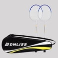thumbnail image 2 of LOVIVER 2 Piece Badminton Racket Set Badminton Equipment Badminton Racket for Adults and with Bag, 2 of 8