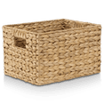 thumbnail image 1 of Bouclair Natural Water Hyacinth Basket Small, 1 of 8