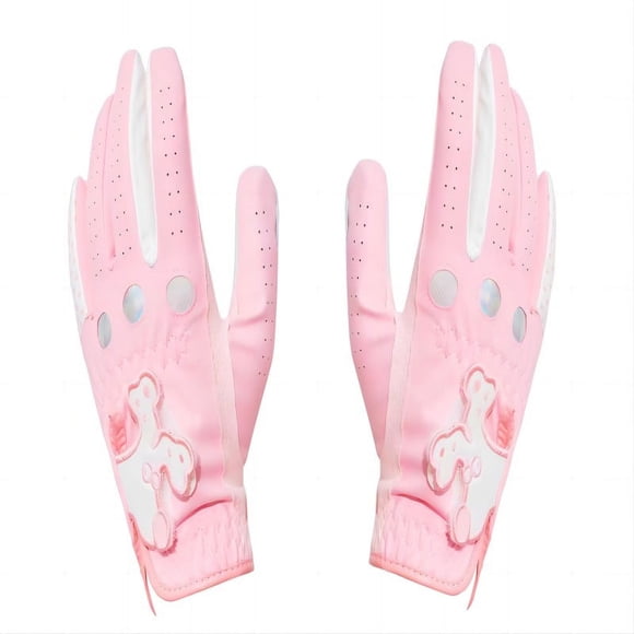 MesaSe 1 Paire de Gants de Golf en Peau de Mouton pour Femmes - Sans Dessus Mignons à Porter Doux Respirants Antidérapants et Conception Confortable