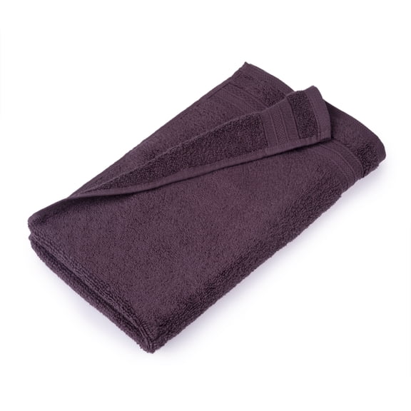 hometrends Solid 100% Cotton Hand Towel, 1 Piece, 550 GSM, Highly Absorbent & Soft Bathroom Hand Towel, Dark Purple