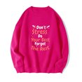 thumbnail image 1 of Chandails à Capuchon de Mode pour Femmes 2023 Mode Femme Imprimé Col Rond Manches Longues Chandails en Molleton Sans Capuche T-Shirt Hauts Amples Blouse 50 % de Rabais Liquidation Costumes Halloween/noël, 1 of 2