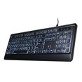 thumbnail image 2 of Graflsoa Clavier Multimédia USB Adapté aux Personnes Âgées avec Rétroéclairage Réglable, Grandes Touches pour une Tape Facile, Compatible avec Plusieurs Systèmes Windows, 2 of 6
