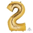 thumbnail image 1 of Anagram International Party Eh! Silver Large "2" Banner, 1 of 1
