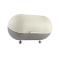thumbnail image 2 of veasfak Bread Food Storage Box Counter Bread Box Bread Storage Container Metal Bread Box grey, 2 of 9