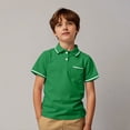 thumbnail image 2 of Boys Polo Shirts Solid School Uniform Shirts Rugby Shirts Kids Short Sleeve Shirts 9-10 Years, 2 of 4