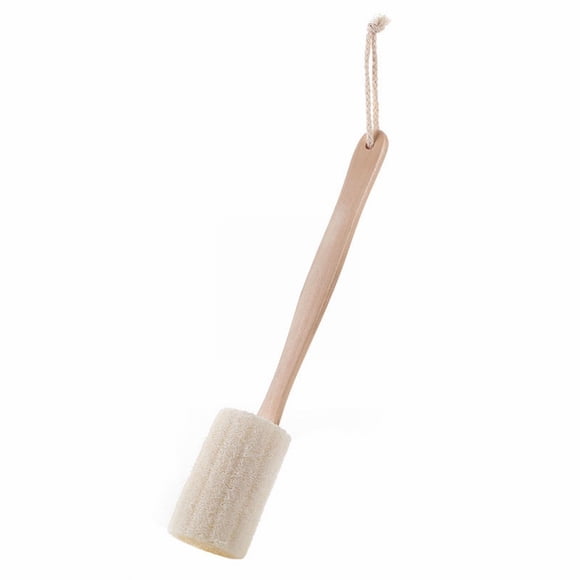 HomeNest Natural Exfoliating Loofah Luffa Loofa Bath Brush On A Stick Loofah Sponge With Long Wooden Handle Back Brush For Men & Women Dead Skin