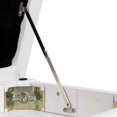 thumbnail image 3 of Patiojoy PU Leather Piano Bench Solid Wood Padded Double Duet Keyboard Seat w/ Storage Box White, 3 of 7