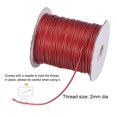 thumbnail image 3 of Unique Bargains Beading Thread Bracelet Weave Bead Craft Cord 2mm 78M/Roll (85-Yards) Decorative String, Wine Red, 3 of 7