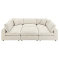 thumbnail image 3 of Modway Commix Sectionnel 6 Pcs Surrempli Garni de Duvet, Beige Pâle, 3 of 10