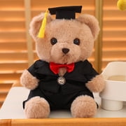 LSLJS Graduation Bear Doll Hat Bear Doll Plush Toy Graduation Commemorative Gift, Little Bear Doll