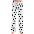 thumbnail image 3 of fatyb Lounge Pants for Women Printed Pajama Pants with Drawstring Womens Comfortable Wide Leg Pants, 3 of 6