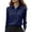 Navy, variant on Breezora Womens Long Sleeve Button Down Shirt Wrinkle Free Formal Dress Blouse Satin Like Finish Comfortable Office Wear Top S Size Grey