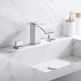 thumbnail image 4 of sumerain Waterfall 8 Inch Widespread Bathroom Sink Faucet 3 Hole Chrome Finish, 4 of 4