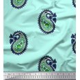 thumbnail image 1 of Soimoi Rayon Fabric Paisley Block Print Sewing Fabric Yard 56 Inch Wide, 1 of 3