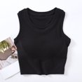 thumbnail image 4 of SwiftWear Womens U Back Sports Shaping Bras Padded High Neck Crop Workout Cotton Tank Tops, 4 of 7