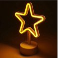 thumbnail image 3 of ORUYROP-Star Neon Light Desk, 7"x5"-Christmas Mini LED Star Neon Sign, Battery Operated Neon Sign-Light Signs Desk decor Indie Room Decor LED sign, 3 of 7