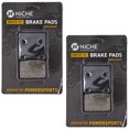 thumbnail image 1 of Niche Rear Brake Pad Set for Kawasaki Ninja ZX12R Organic Motorcycle 2 Pack 519-KPA2556D, 1 of 5