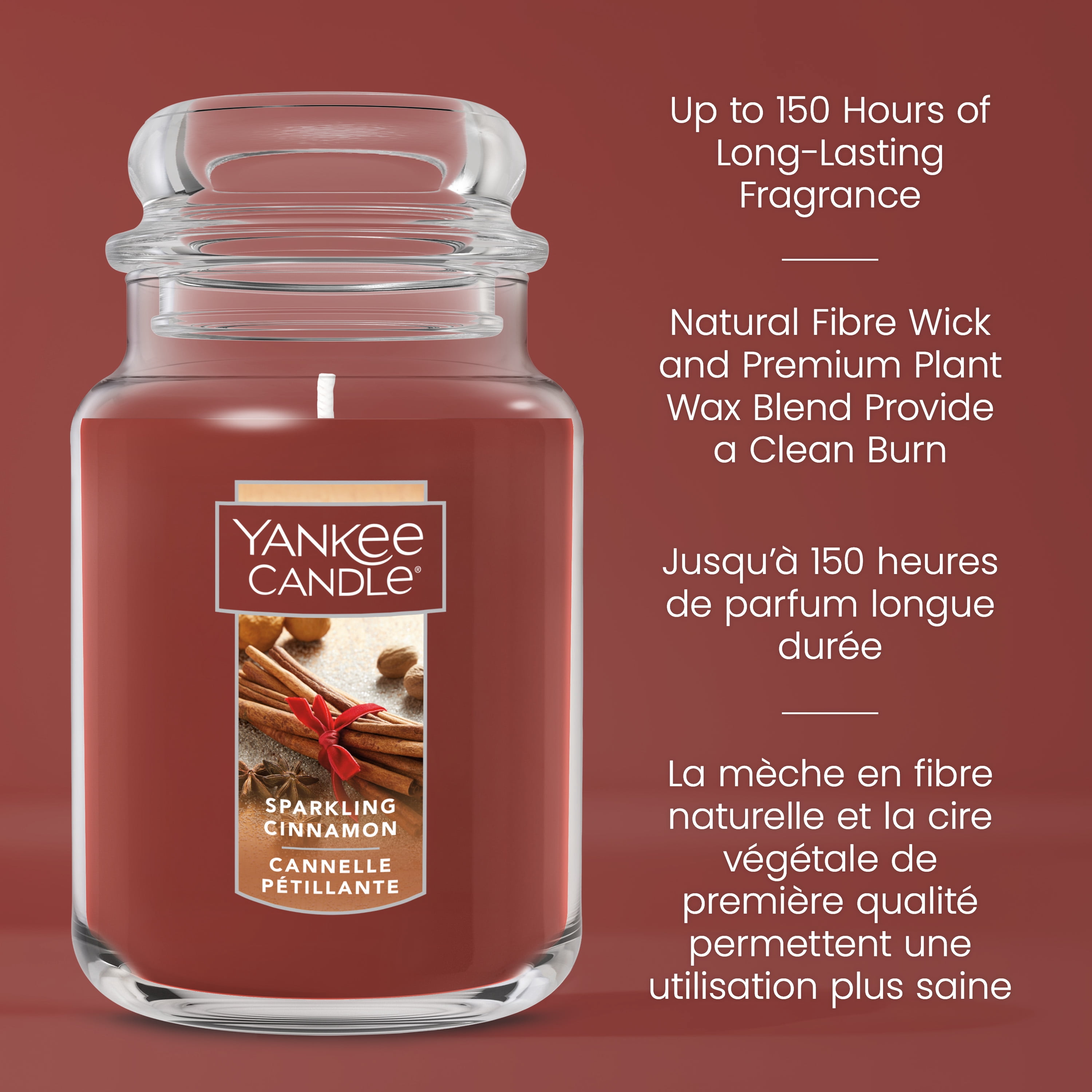 Bougie parfumée Yankee Candle, format original grande jarre