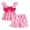 Pink, variant on Splozh Toddler Summer Clothes Girl Baby Girl Summer Clothes Strawberry Print Ruffle Strap Tops Dress Shorts 2pcs Princess Fashion Outfit Sets Pink,2-3 Years