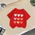thumbnail image 1 of T-shirts et Chemises pour Filles Titre de Produit Enfants Filles Mignon Imprimé Graphique Col Rond Manches Courtes T-Shirt pour l'Été Tenue Décontractée, 1 of 3