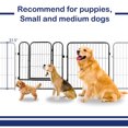 thumbnail image 4 of QRInnovations 24" Pet Fence 16 Panels Rust Resistant Metal Outdoor Exercise Pet Pen with Doors for Large/Medium/Small Dogs, Pet Puppy Playpen for Yard, Camping, RV, 4 of 15