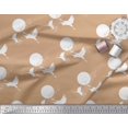 thumbnail image 3 of Soimoi Rayon Fabric Bamboo Tree,Moon & Stork Bird Print Fabric by The Yard 56 Inch Wide, 3 of 3