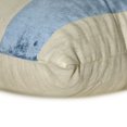 thumbnail image 2 of The HomeCentric Decorative Blue Pack of 2, 22x22 inch (55x55 cm) Throw Pillow Covers, Velvet & Linen Patchwork Throw Pillows For Sofa, Striped Pattern Modern Style Easter - Velvet Band Blue, 2 of 5