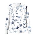 thumbnail image 4 of Pompotops T-Shirts à Col Rond Amples pour Femmes, Décontractés, à Imprimé, Blouse à Manches Longues, Liquidation, 4 of 4