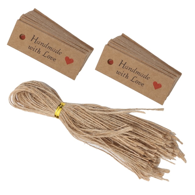 Étiquettes-cadeaux avec Lettre, Étiquettes Rétro 100 Pcs Étiquettes-Cadeaux Durables pour Étiquettes-Cadeaux pour Étiquettes de Signets pour Étiquettes de Vêtements pour Étiquettes de Prix