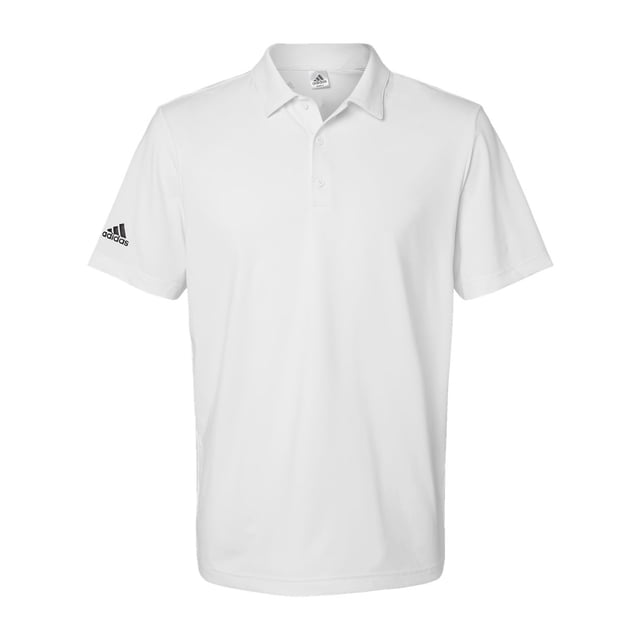 Adidas Mens Ultimate Solid Polo, L, White