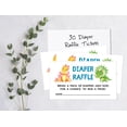 thumbnail image 3 of Inkdotpot 30Baby ShowerDiaper Raffle Ticket Lottery Insert Cards Supplies Games For Baby Shower Party Dinosaur Jungle Animals Bring A Pack Of Diapers To Win Favors Gifts And Prizes, 3 of 5
