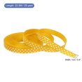 thumbnail image 2 of Uxcell Grosgrain Ribbons with White Dots Ribbon Bow Decoration Crafts Gift Wrapping Wedding Orange Yellow 25 Yards 3/8 Inch, 2 of 7