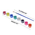 thumbnail image 2 of Fwttom Color Pigment Set with Pen, Hand Masquerades Blank Paintable for Kid Adult Halloween Costume White Embryo Plastic Pvc Mask Matte White Frosted Blank Face Hand-Painted, 2 of 2