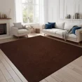 thumbnail image 1 of ANTPOP Runner Rug Non-slip Accent Rugs Washable Hallway Durable Polypropylene Indoor Outdoor with Rubber Backing for Entryways Kitchens Bedrooms , 4' x 5', Dark Brown, 1 of 7