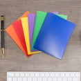 thumbnail image 5 of ZTTD Plastic Folders with Pockets, Pack of 1, Poly Two Pocket Folder, Heavy Duty 2 Pocket File Folders A5 Size, 2-Pocket Folders for Home and Office (Style5-Yellow), 5 of 5