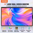 thumbnail image 2 of VEVOR Laptop Screen Extender 14in HD 1080P Portable Monitor for 13"-17" Laptop, 2 of 9