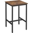 thumbnail image 2 of VASAGLE Bar Table, Small Kitchen Dining Table, High Top Pub Bar Height Cocktail Desk for Living Room Party, Sturdy Metal, 23.6 x 23.6 x 36.2 Inches for Narrow Spaces, Rustic Brown and Black, 2 of 8