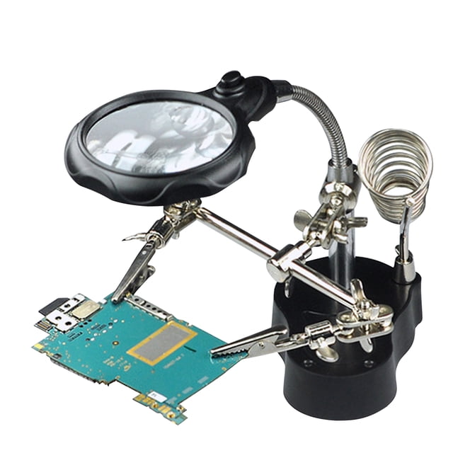 Graflsoa Adjustable LED Magnifying Lamp for Precision Work - 3.5X to 12X Zoom, 360° Rotation, Ideal for Crafts, Repairs, and Hobbies (Batteries Not Included)