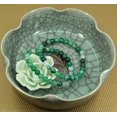 thumbnail image 4 of Bracelet Extensible Unisexe en Perles Rondes de 6 mm en Agate Verte Naturelle à Bande, Pierre Précieuse 7 Pouces, 4 of 4