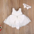 thumbnail image 1 of Princesse Fleur Fille Robe d'Été Tutu Robes de Fête d'Anniversaire Baptême Dentelle Mariage Enfants Robe Formelle Robe 18-24 Mois, 1 of 6