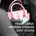 thumbnail image 2 of Multi-functional Car Console Armrest Storage Organizer - Leather Vehicle Interior Partition Pouch with Storage Compartment, Available in Black, Grey, ArmyGreen - 14.2 x 10.2 x 7.1 inches, 12.7oz, 2 of 6