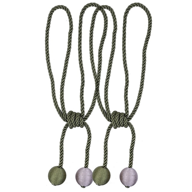 Agiferg Corde de Rideau Rétro pour Fenêtre, Boucle, Embrasses, Embrasses, Boule Suspendue pour Rideau