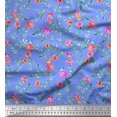 thumbnail image 1 of Soimoi Feuilles de Tissu de Velours & Tissu Imprimé Floral 1 Yard 58 Inch Wide, 1 of 3