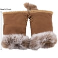 thumbnail image 2 of Half Finger Gloves Winter Warm Gloves Women's Keyboard Gloves Real Half Finger Gloves Rubber Gloves Medium Nail Latex Gloves Work Gloves Disposable Gloves Medium Latex Gloves Small, 2 of 3