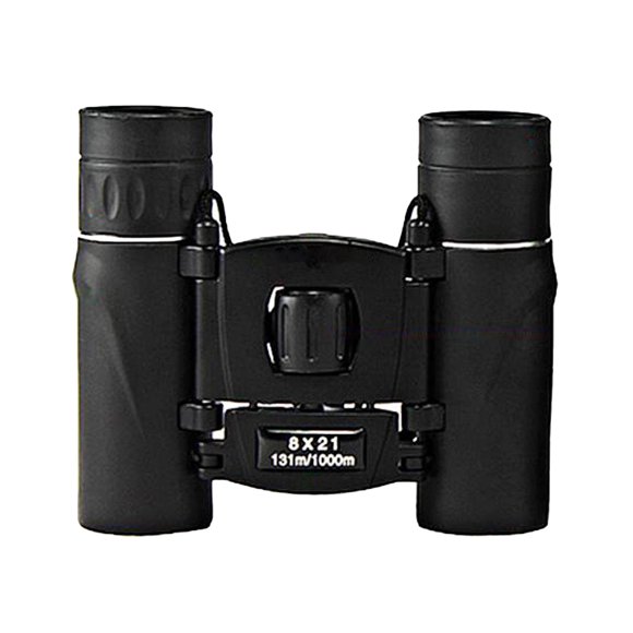 funtasica 8x21 Resolution Mini Toys Shockproof Foldable Small Telescope for Bird Watching, Black