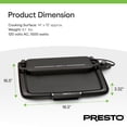 thumbnail image 4 of Presto XL Cool-Touch Electric Griddle with Warming Tray, Ceramic Nonstick, Black, 4 of 10