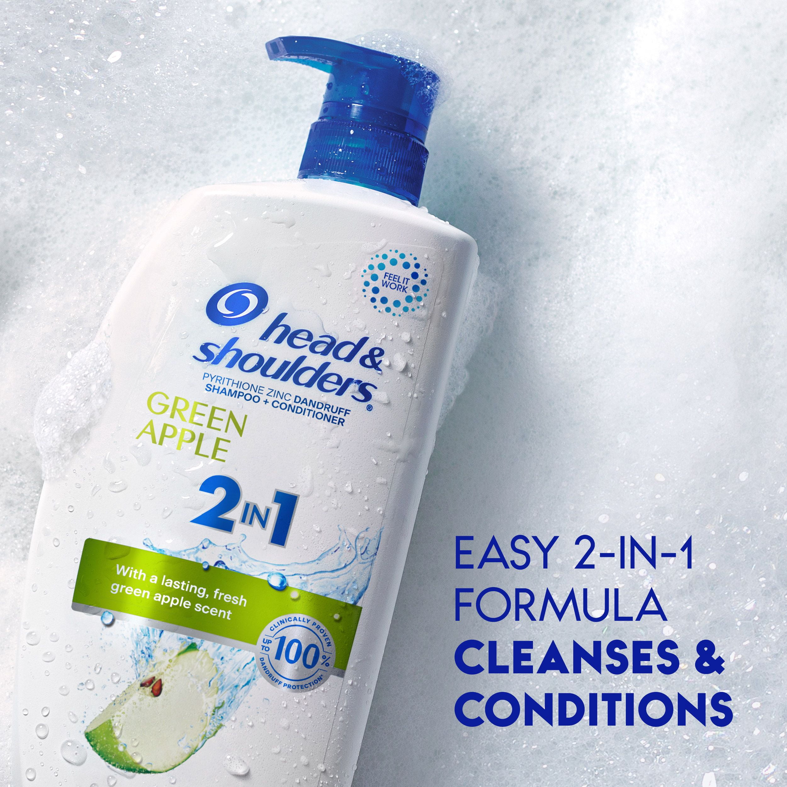 Head & Shoulders Pomme Verte 2-en-1 Shampooing + Revitalisant