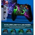 thumbnail image 4 of 4 Pcs Manette Switch, Manette Sans Fil ESYWEN pour Nintendo Switch/Lite/OLED avec Effets Lumineux à 9 Couleurs, Programmable, 4 of 8