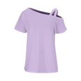 thumbnail image 5 of AherBiu Womens Sleeve Tank Tops off Shoulder Loose Fitting Tee Shirts Solid Basic Casual Cami Shirts Tops, 5 of 5