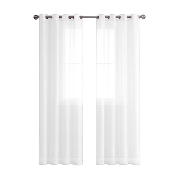 Curtains for Living Room,Semi Sheer Curtains for Bedroom 98 Inches Long Grommet Vertical Window Curtains Drapes with Light Through for Living Room,Curtains for Bedroom,Living Room Curtains